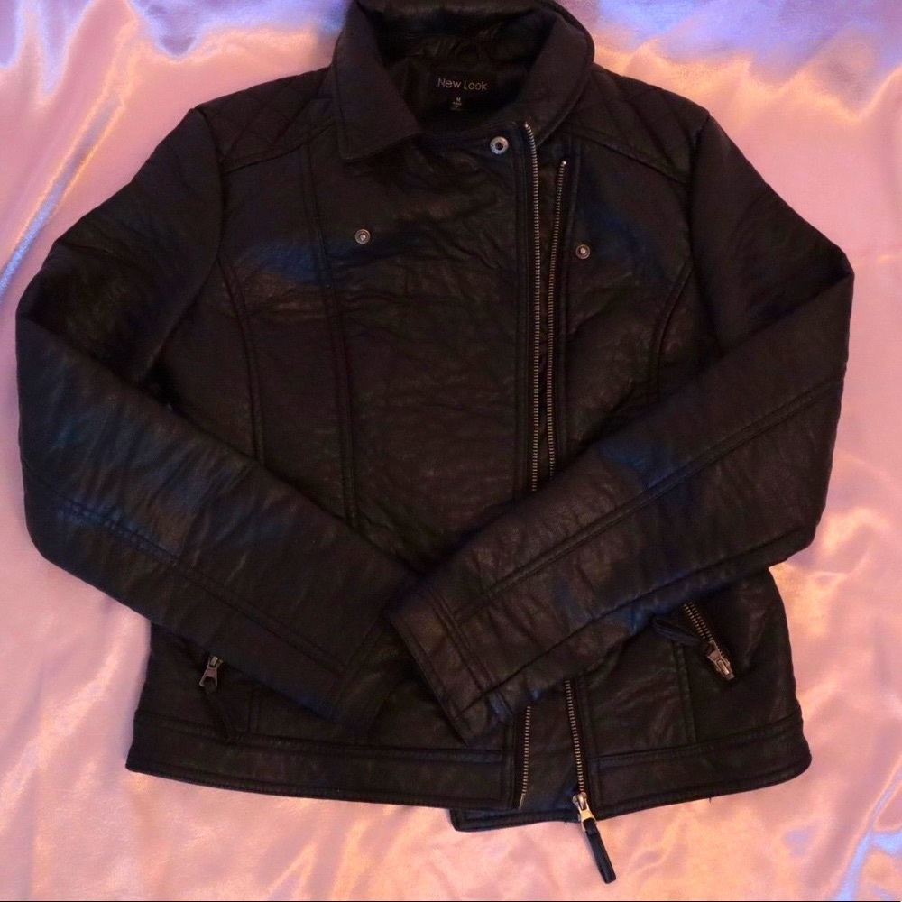 Faux Leather Coat